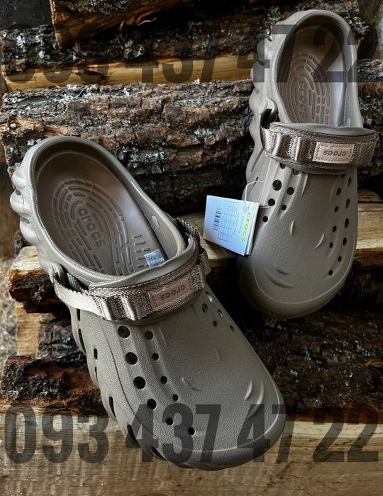 Чоловічі Крокси сабо Crocs Echo Clog Atmosphere/Khaki/Bone Crocs Крокси