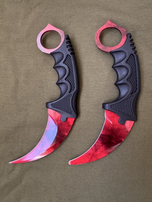 Керамбіт Claw Стандофф 2, Karambit Doppler Ruby CS2, Керамбіт металевий Стандофф 2. Керамбіт градієнт, керамбіт на подарунок , Керамбит волны рубин