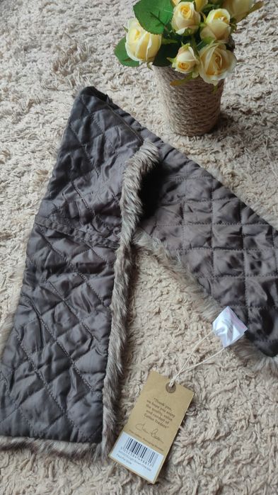 Роскошный интересный сьемный меховой воротник Cotton TRADERS