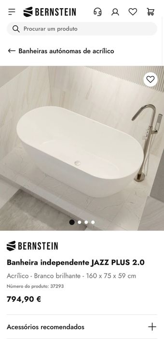 Banheira Bernstein 160cm