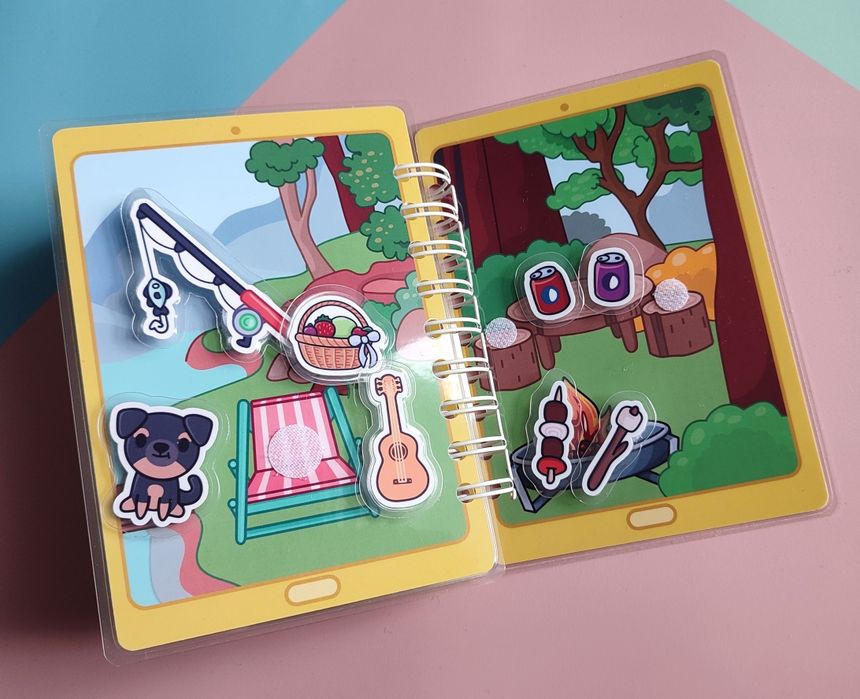 My house Toca Boca Mój domek Toca Boca książeczka z elementami na rzep