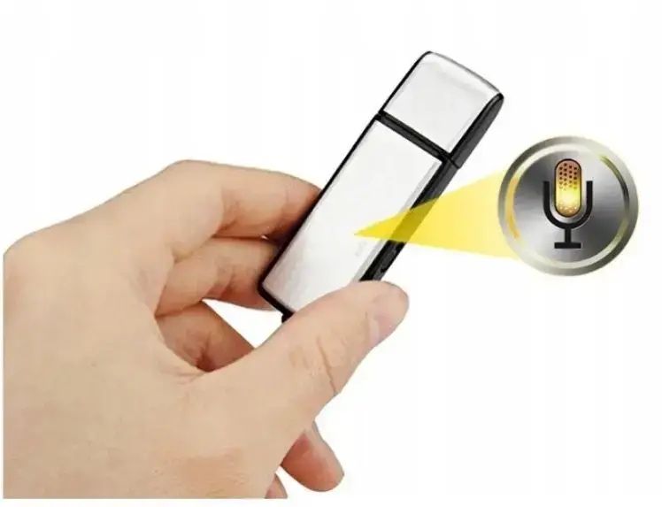 Диктофон у формі флешки, міні прихований диктофон-флешка з USB 16гб