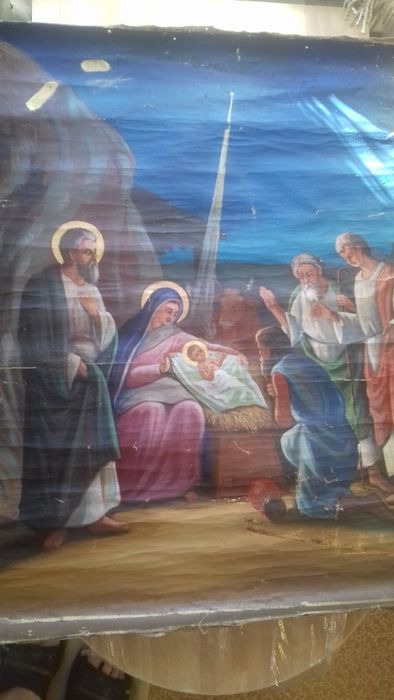 стара икона.холст.масло