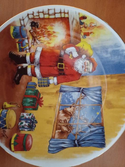 Prato de Natal n° 7 de 1993 da SPAL Porcelanas - Série limitada
