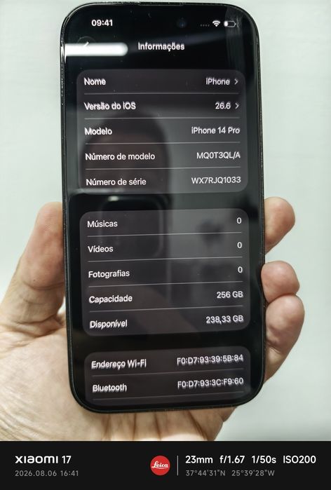 Vendo iPhone 14 PRO 256gb preto impecável