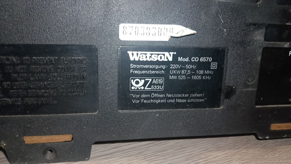 Gramofon magnetofon radio kombajn Watson CO 6570