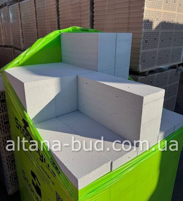 Газоблок Stonelight з доставкою маніпулятором, газобетон 300*200*610
