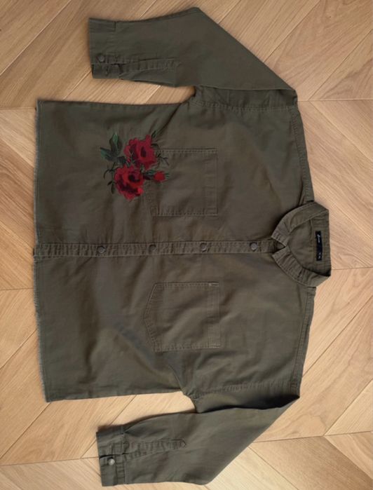 Ciemnozielona koszula z różą House M/L