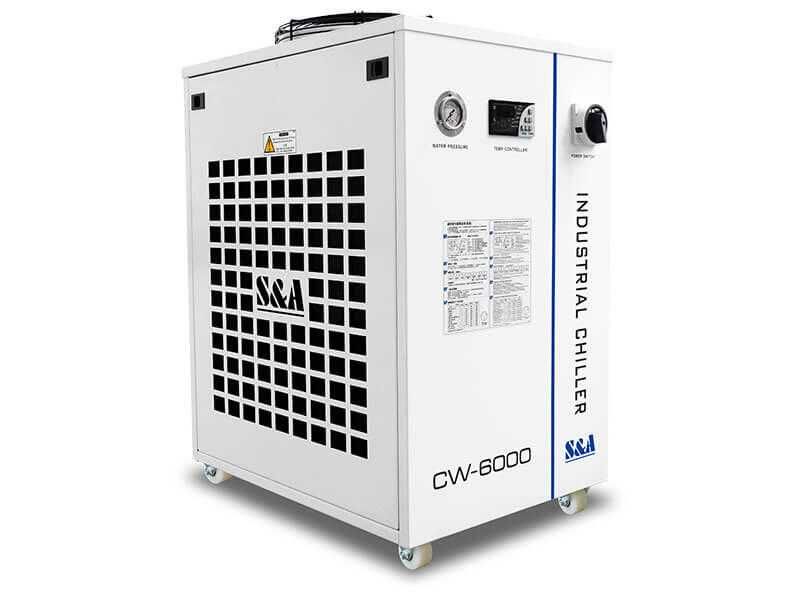 Чиллер S&A CW-6000AN — промышленный охладитель воды 3,0 кВт по холоду, новый, со склада!