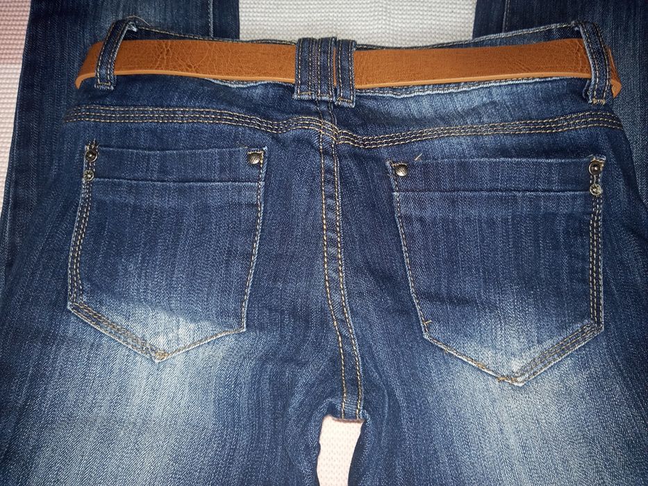 Spodnie biodrówki Mondey Denim + pasek rozm.38-36