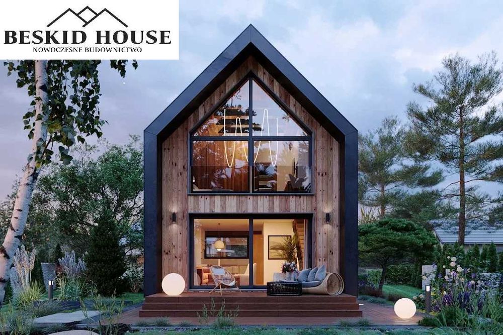 Beskid House!! Nowoczesna stodoła 70m2, zobacz na żywo ! Producent! PROMOCJA!!!