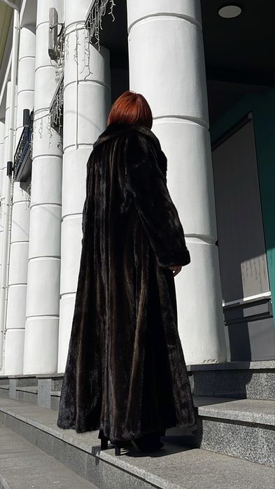 Шуба норкова AVANTI  Греція в підлогу 135 см р.46-48-50
