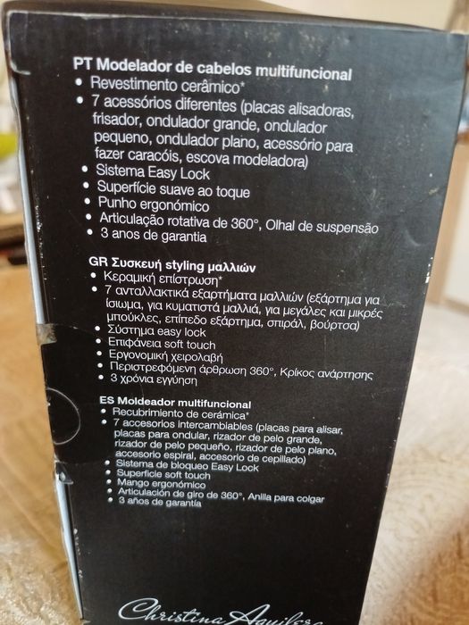 Modulador de cabelos multifuncional da Cristina Aguilera