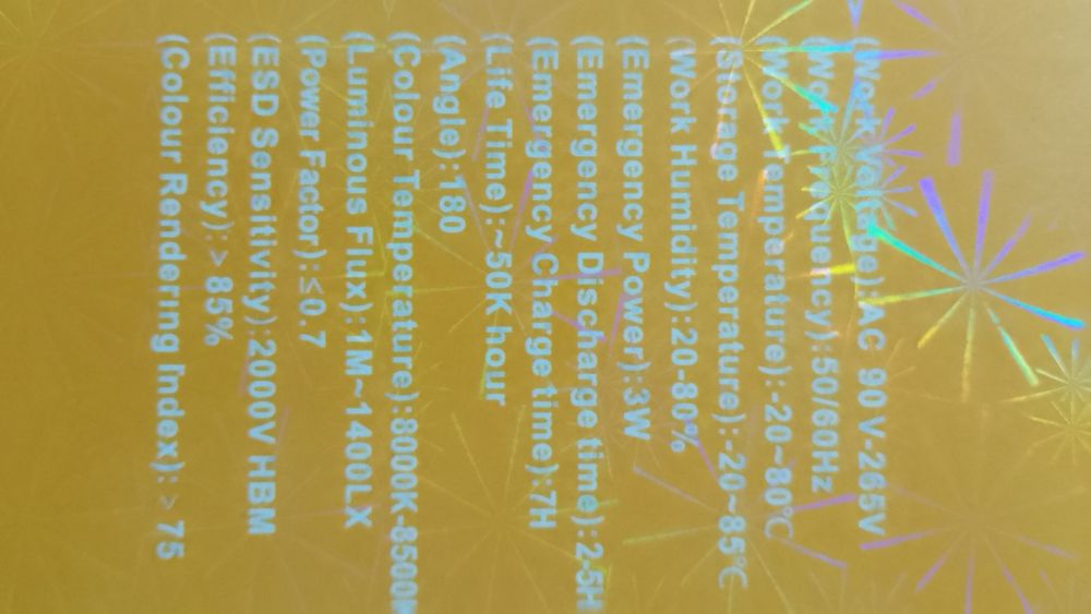 Лампа аварійна світлодіодна LED 12Вт Е27 з аккумулятором 1800мА-год