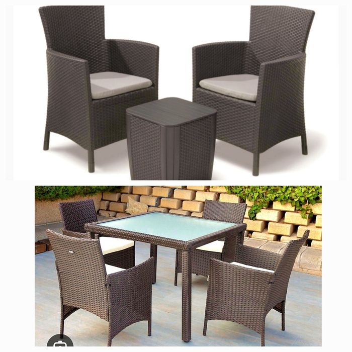 Campanha Verão Jardim, mesas, cadeiras, sofás, chapéus sol e mais