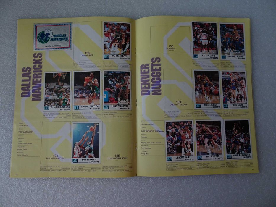 Caderneta de cromos Panini Basket NBA 90 - Panini (Tem 175 de 272 cromos)