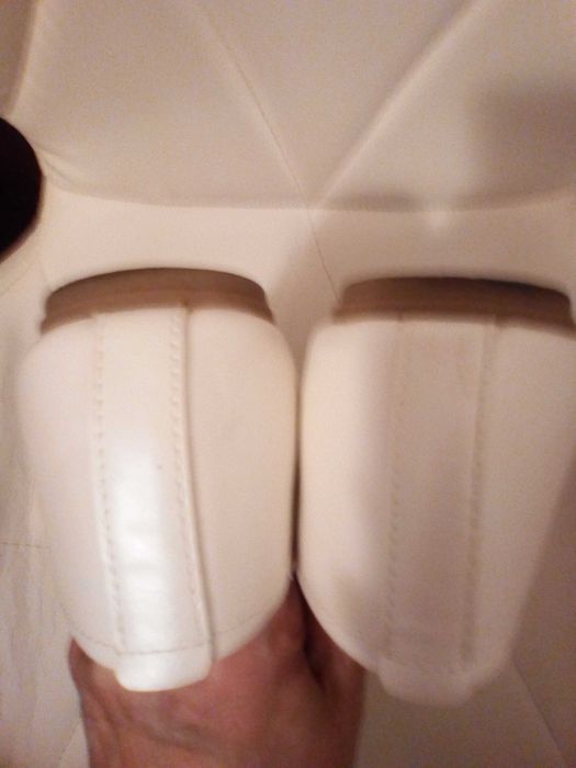 Baleriny białe perłowe Catwalk 38