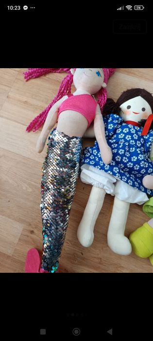 .Nr437) lalki materiałowe lalka Elza
