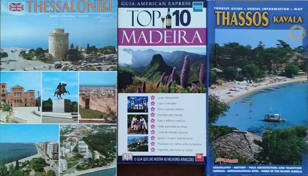 Lote de 19 livros de turismo