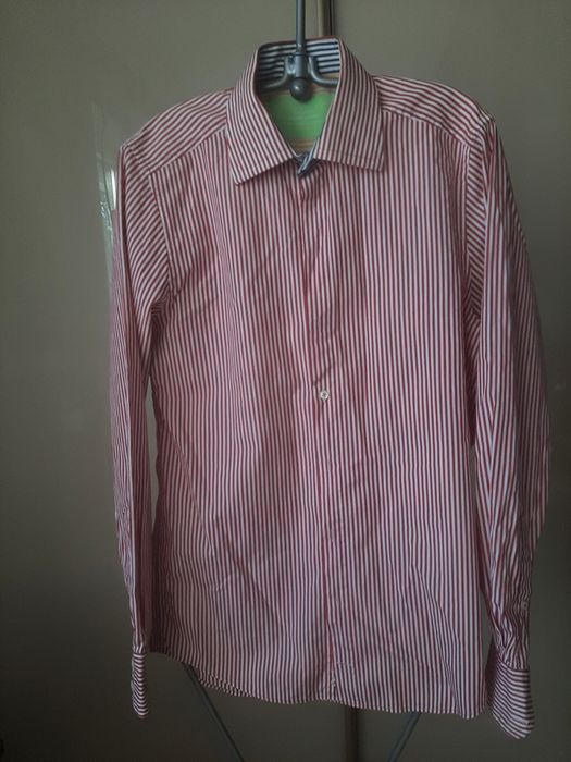 #Pierre Cardin koszula w paski czerwona