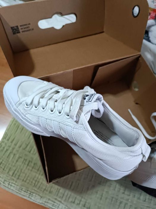 Кеды белые adidas Nizza Platform