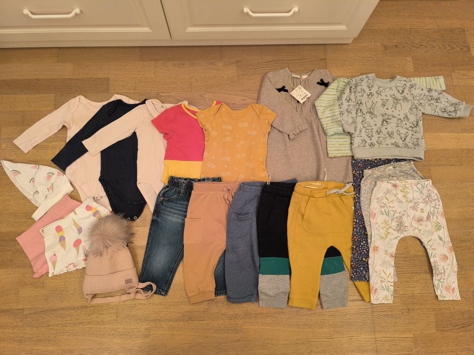 Великий набір одягу, 9-12 міс