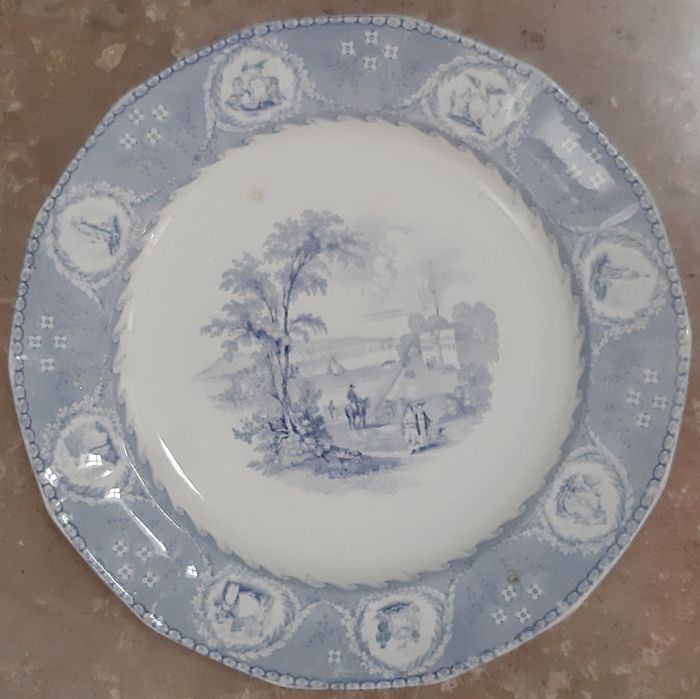 Historic Staffordshire Plate Mount Vernon Mellor Venables & Co. Ca.