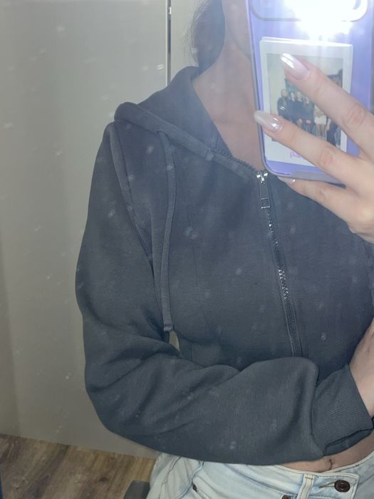 Bluza na zamek z kapturem