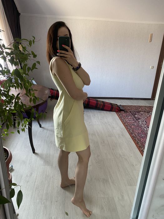 Летнее желтое платье лёгкое платье на лето на каждый день