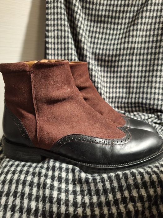 Botas camurça e pele n 43