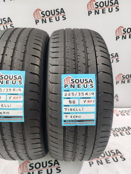 2 pneus semi novos 235-35R19 Goodyear RFT - Oferta da entrega
