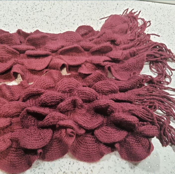 Szalik różowy bable