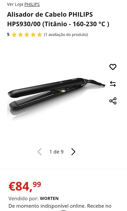Alisador de cabelo