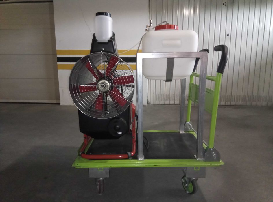 Nebulizador elétrico para aplicação de biocidas e fitofarmacêuticos