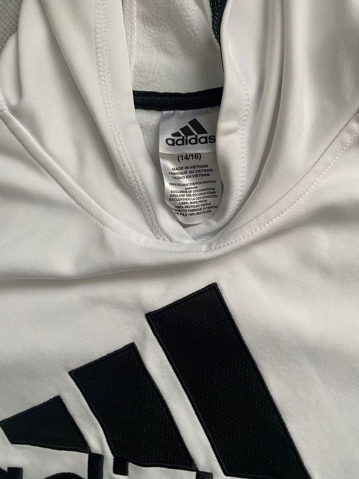 Худі білого кольору Адідас оригінал