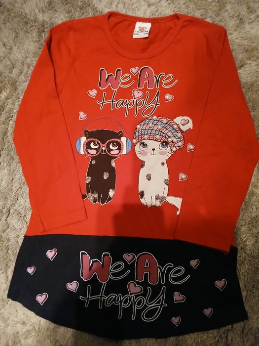 Bluzka, tunika dla dziewczynki j.nowa,kotki