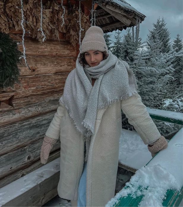 Шуба зимова, натуральна овчина