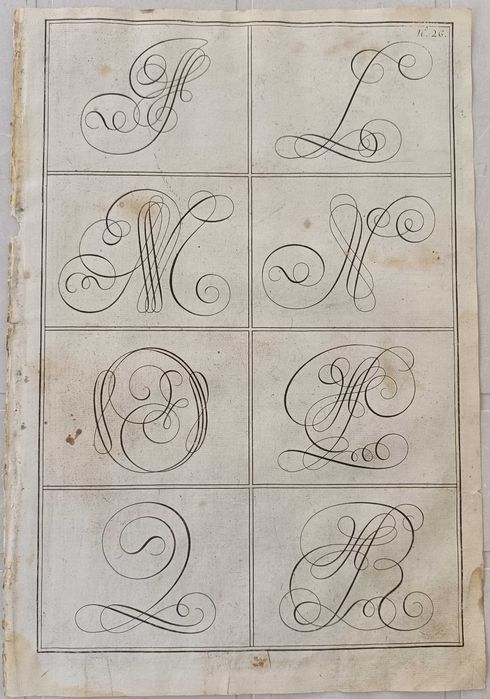 Nova Escola para aprender a ler escrever e contar – 1722 – Abecedários em 2/3 folhas