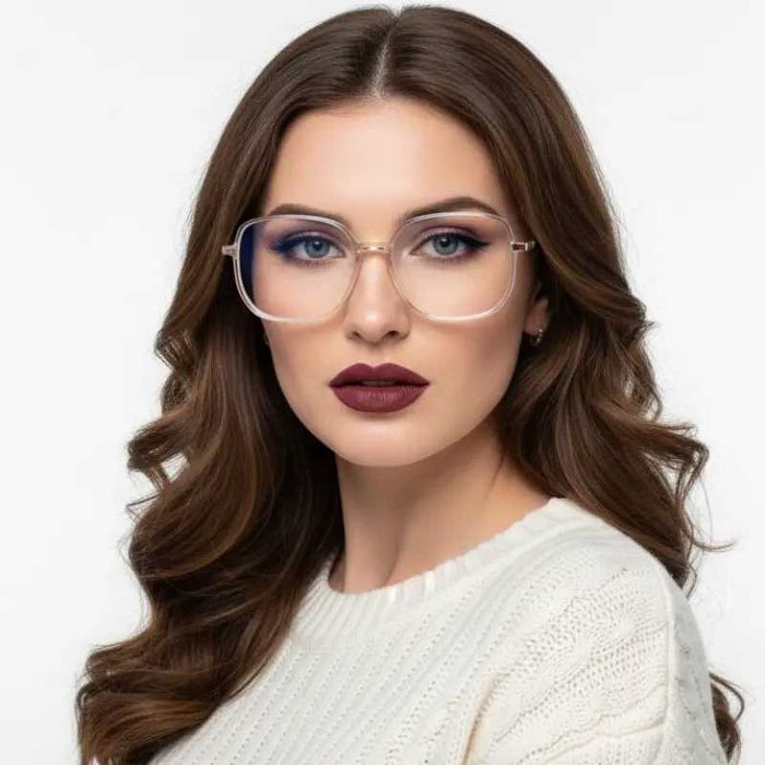 Жіночі комп’ютерні окуляри Blue Blocker білі + Код 2988 C2