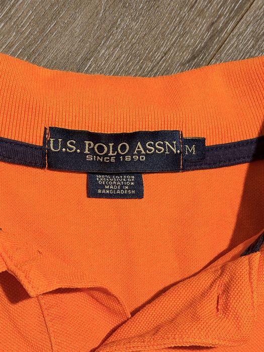 Поло U.S. Polo Assn помаранчеве, розмір M