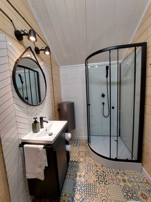 Domki letniskowe z sauną i balią, wieś na Mazowszu 100 km od Warszawy