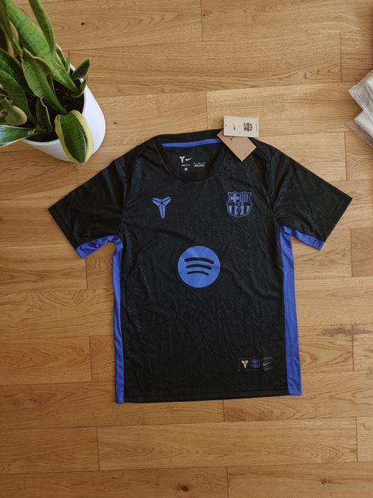 Koszulka Nike FC Barcelona x Kobe Bryant M czarna fioletowa nowa z metką i torbą piłkarska sportowa