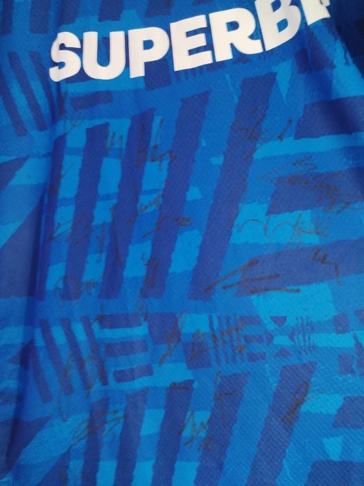 Koszulka meczowa Lech Poznań 2025 z autografami zawodników