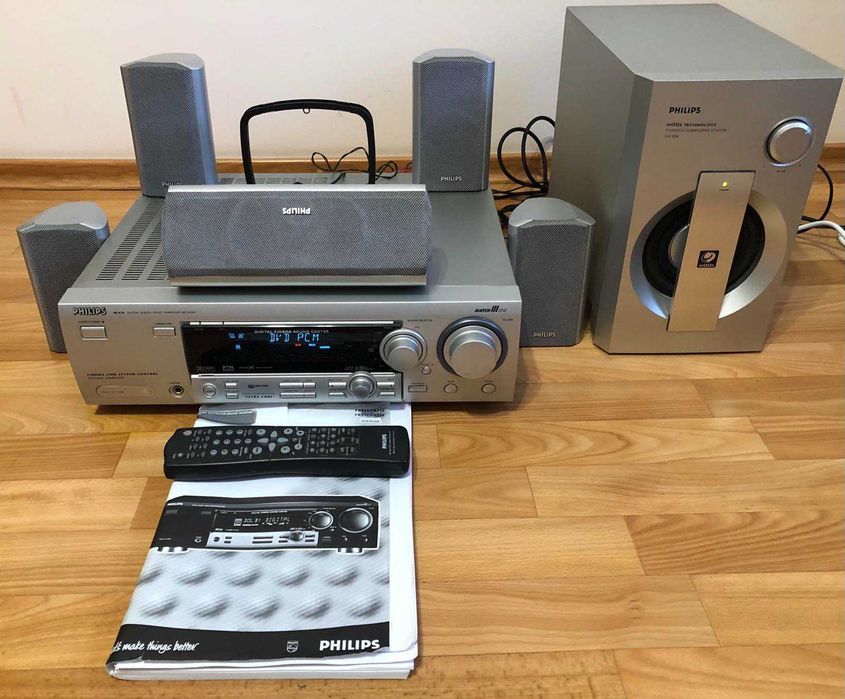 Комплект:  Ресивер Philips FR975, акустика  Philips cs990s/17S (5+1)