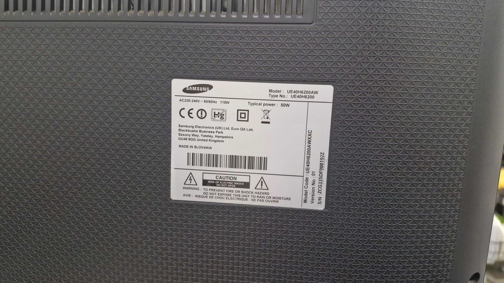 TV Samsung UE40H6200AW