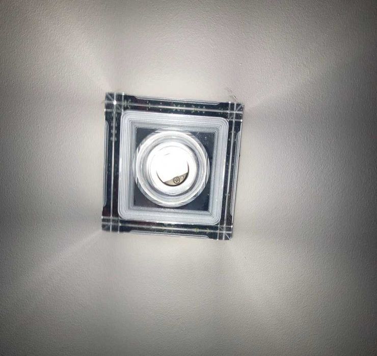 Стеклянные светильники в потолок, комплект.