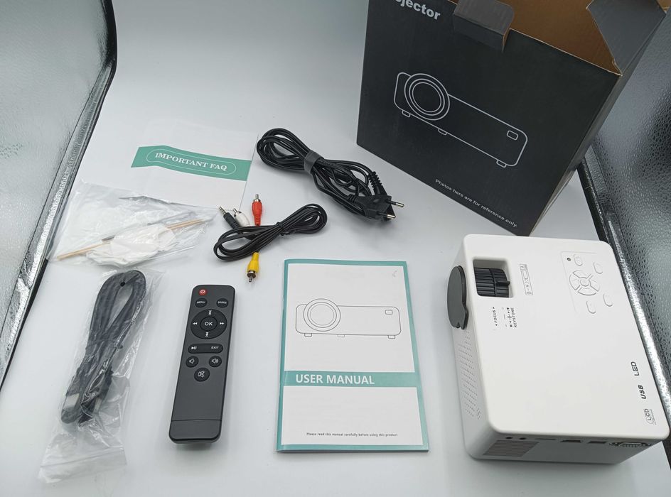 PURSHE Mini projetor de 7500L