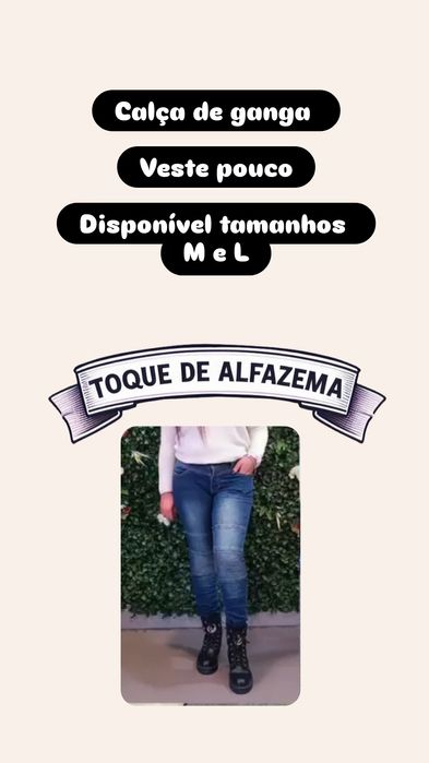 Calça de ganga cintura baixa