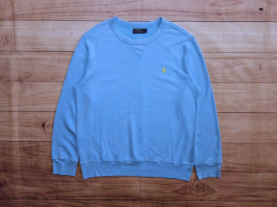 POLO RALPH LAUREN Bluza Męska Crewneck Niebieska r. L