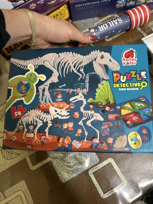 Настільна гра - пазл Roter Kafer Dino museum Музей Динозаврів